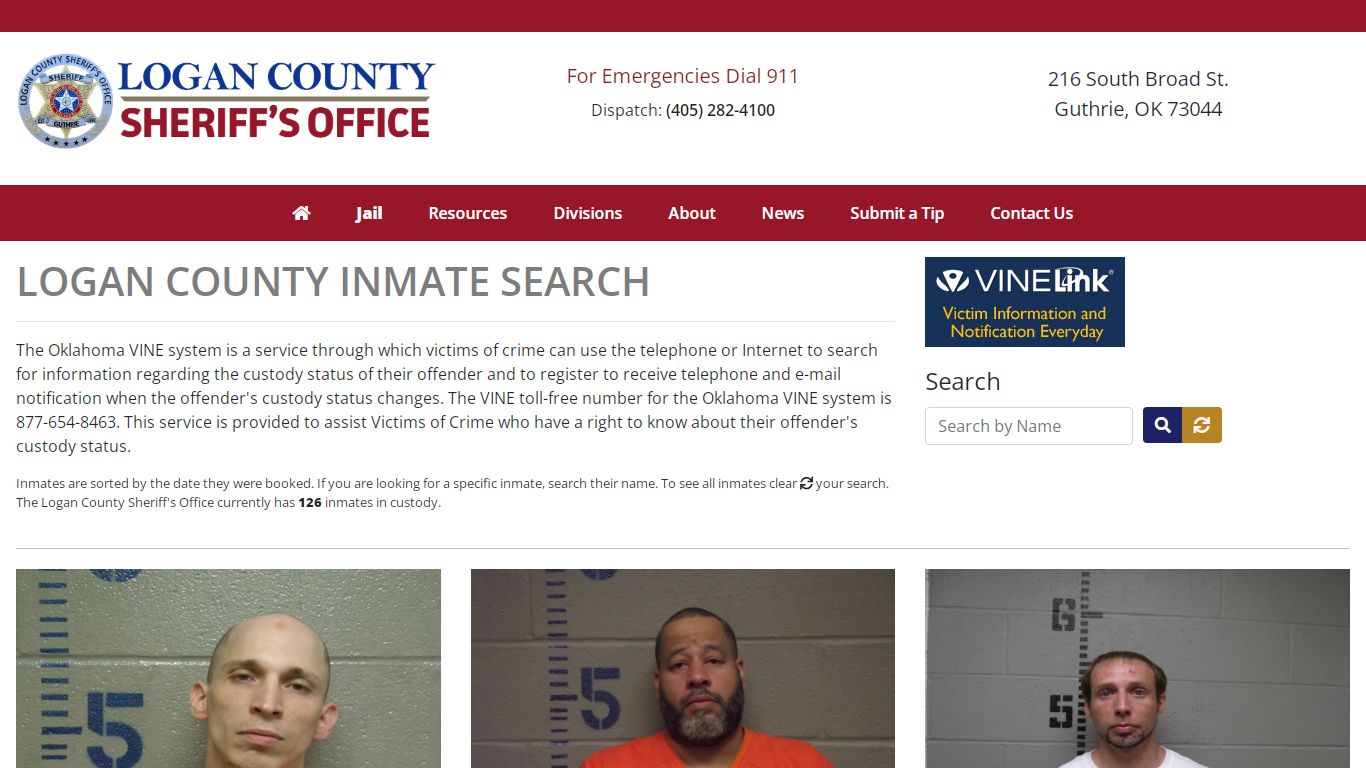 Inmate Search - Logan County Sheriff's Office